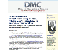 Tablet Screenshot of directmarketingcenter.com